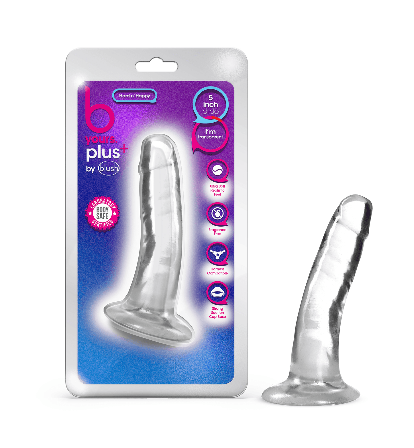 B Yours Plus - Hard N Happy - Clear - My Sex Toy Hub