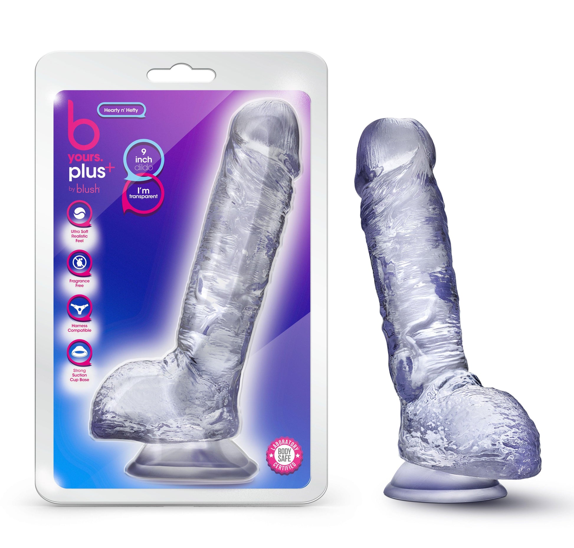 B Yours Plus - Hearty N Hefty - Clear - My Sex Toy Hub