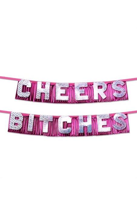 Bachelorette Party Favors Cheers Bitches Party Banner - My Sex Toy Hub