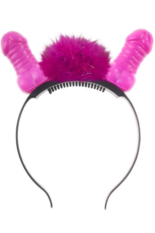 Bachelorette Party Favors Flashing Light-Up Pecker Headband - My Sex Toy Hub