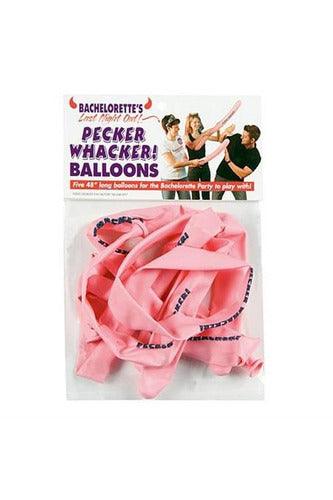 Bachelorette's Last Night Out! Pecker Whacker Balloons - 5 Pack - My Sex Toy Hub