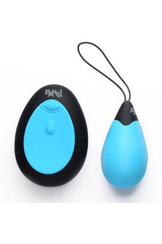 Bang - 10x Silicone Vibrating Egg - Blue - My Sex Toy Hub