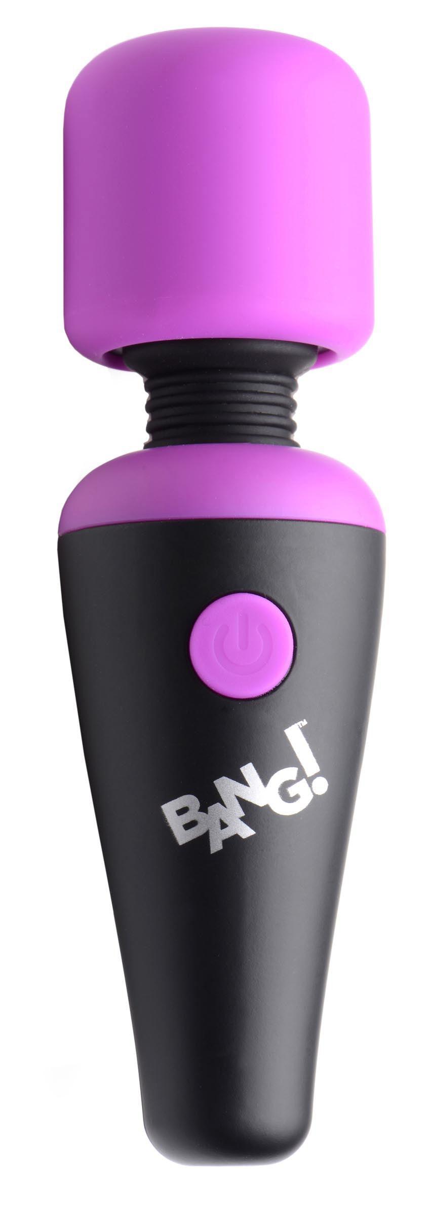 Bang - 10x Vibrating Mini Silicone Wand - Purple - My Sex Toy Hub