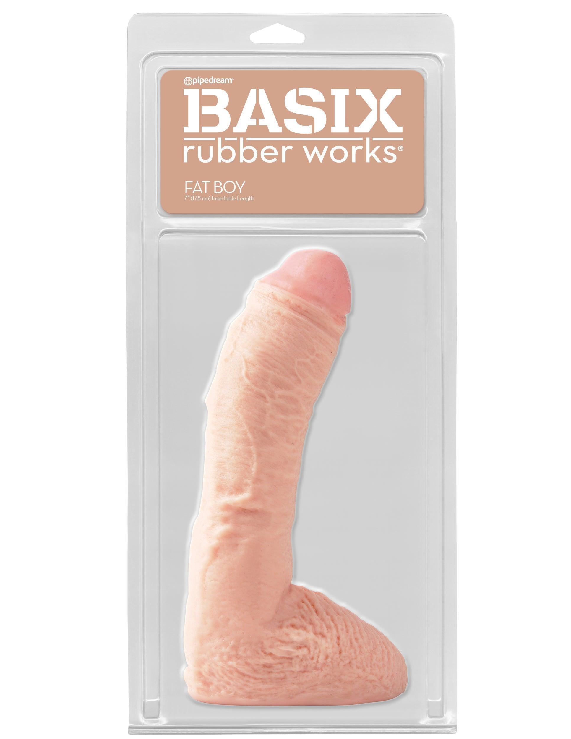 Basix Rubber Works - 10 Inch Fat Boy - Flesh - My Sex Toy Hub
