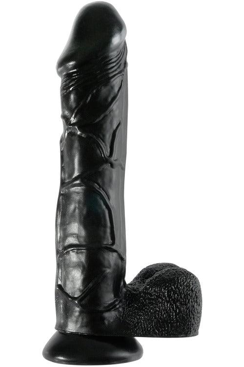 Basix Rubber Works 12 Inch Mega Dildo - Black - My Sex Toy Hub