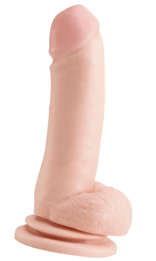 Basix Rubber Works 8 Inch Suction Cup Dong - Flesh - My Sex Toy Hub