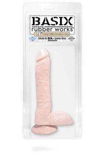 Basix Rubber Works 9 Inch Dong With Suction Cup - Flesh - My Sex Toy Hub