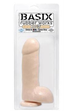 Basix Rubber Works - Big 7 With Suction Cup - Flesh - My Sex Toy Hub