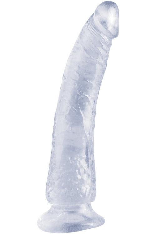 Basix Rubber Works - Slim 7 Inch With Suction Cup - Clear - My Sex Toy Hub