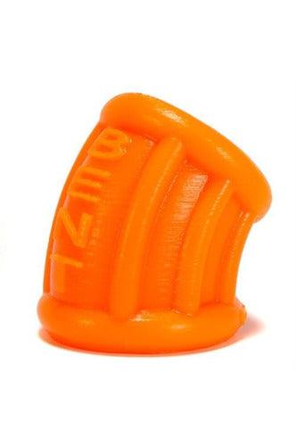 Bent 1 Ball Stretcher Curved Silicone - Small - Orange - My Sex Toy Hub