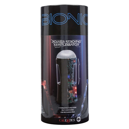 Bionic Power Stroking Masturbator - Black - My Sex Toy Hub