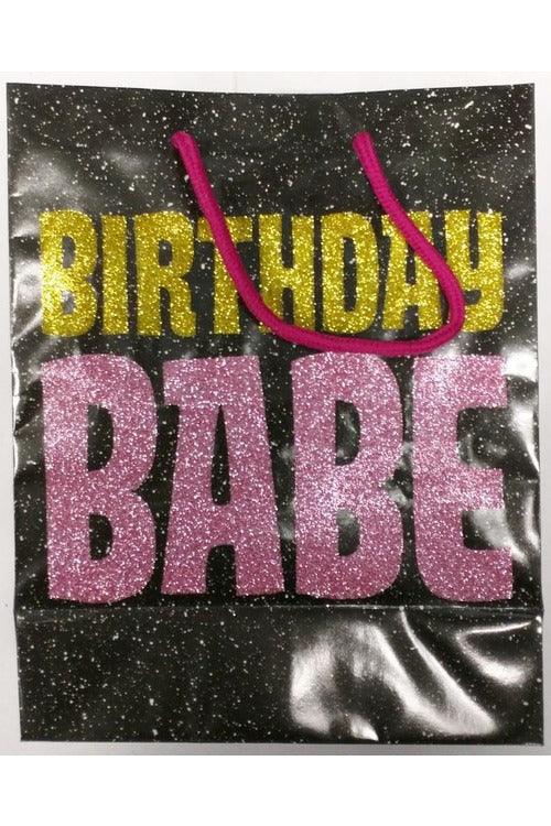 Birthday Babe Glitter Embellished Gift Bag - My Sex Toy Hub