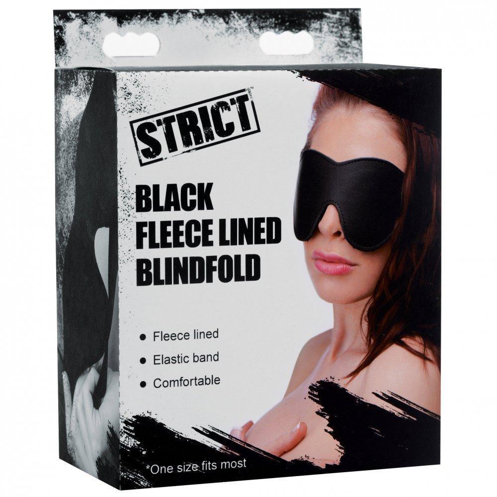 Black Fleece Lined Blindfold - My Sex Toy Hub