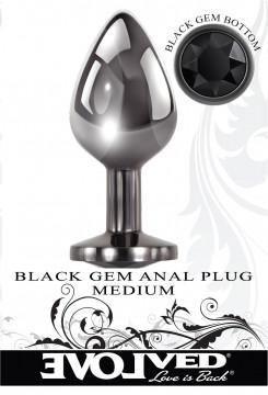 Black Gem Anal Plug - Medium - My Sex Toy Hub