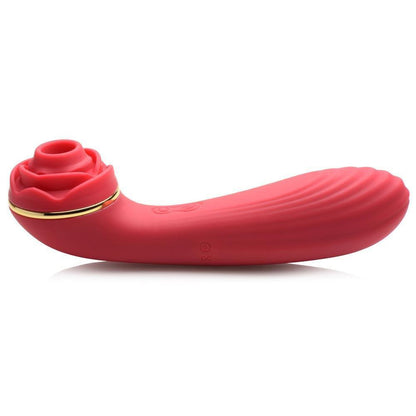 Bloomgasm Passion Petals 10x Suction Rose Vibrator - Red - My Sex Toy Hub