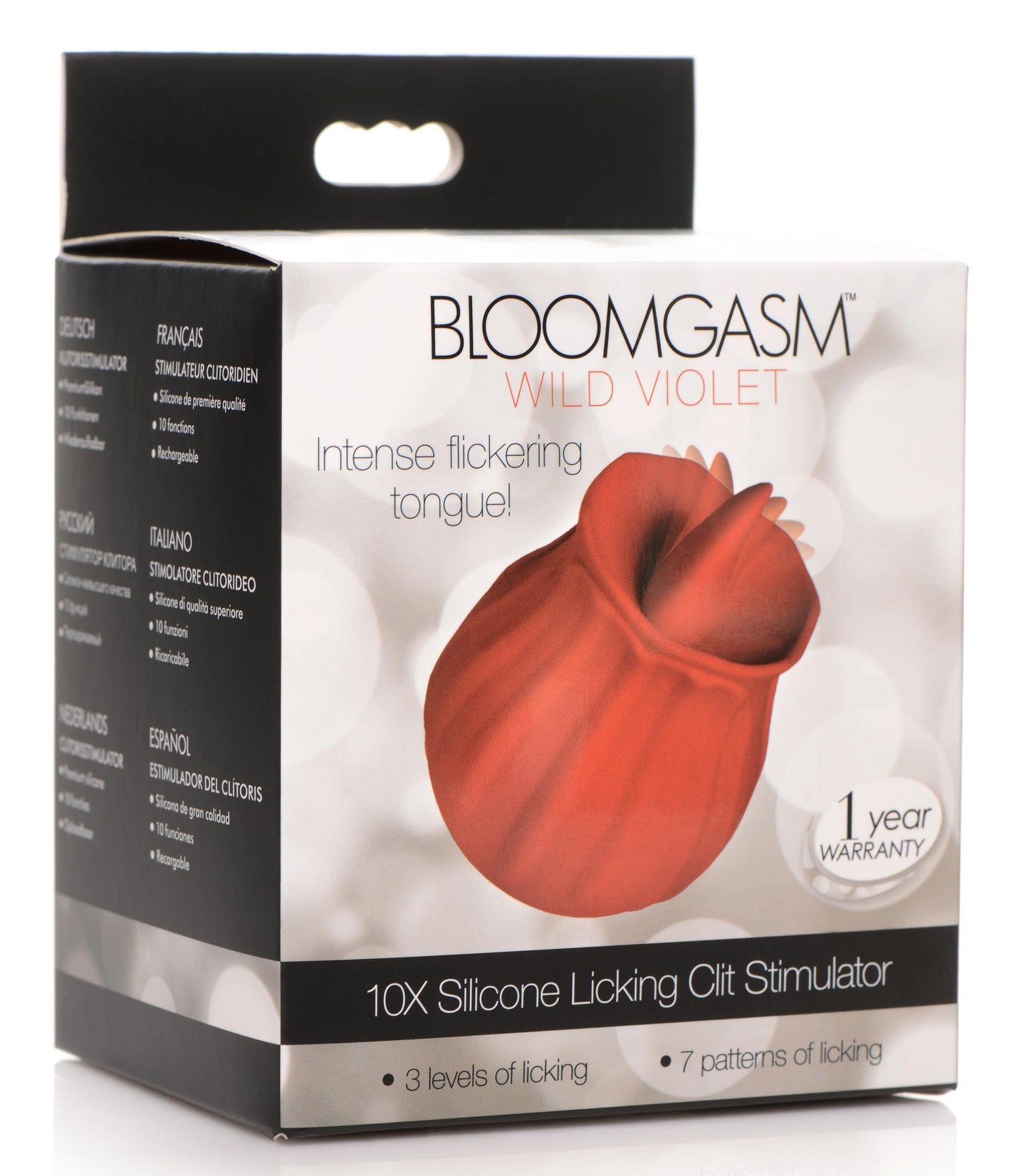 Bloomgasm - Wild Violet 10x Licking Clit Stimulator - Red - My Sex Toy Hub