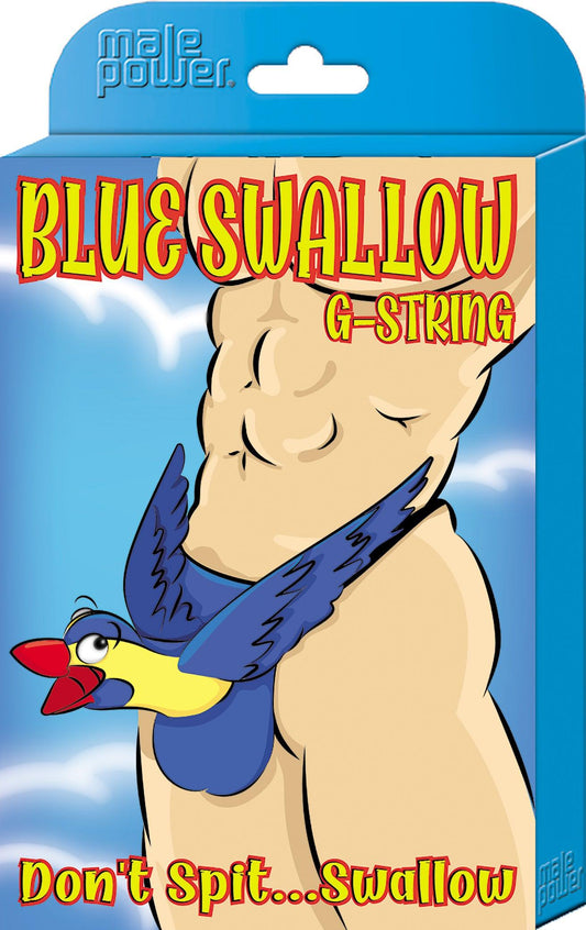 Blue Swallow G-String - One Size - Blue - My Sex Toy Hub