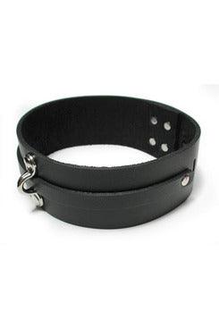 Bondage Basics Black Leather Collar - My Sex Toy Hub