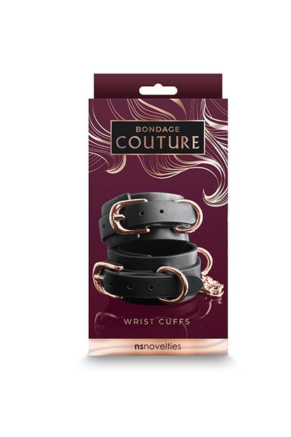 Bondage Couture - Wrist Cuffs - Black - My Sex Toy Hub