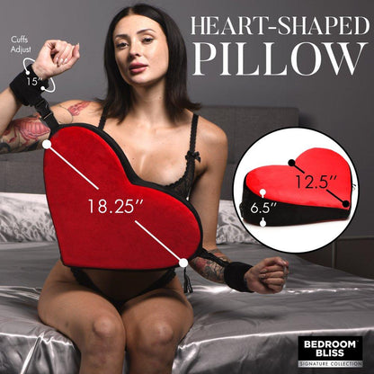 Bondage Love Pillow - Black/red - My Sex Toy Hub