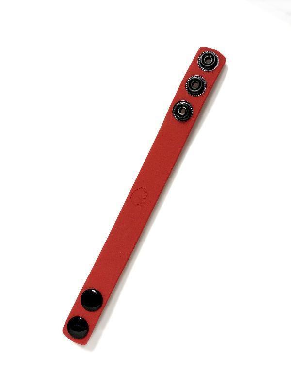 Boneyard Silicone Cock Strap 3 - Snap Ring - Red - My Sex Toy Hub