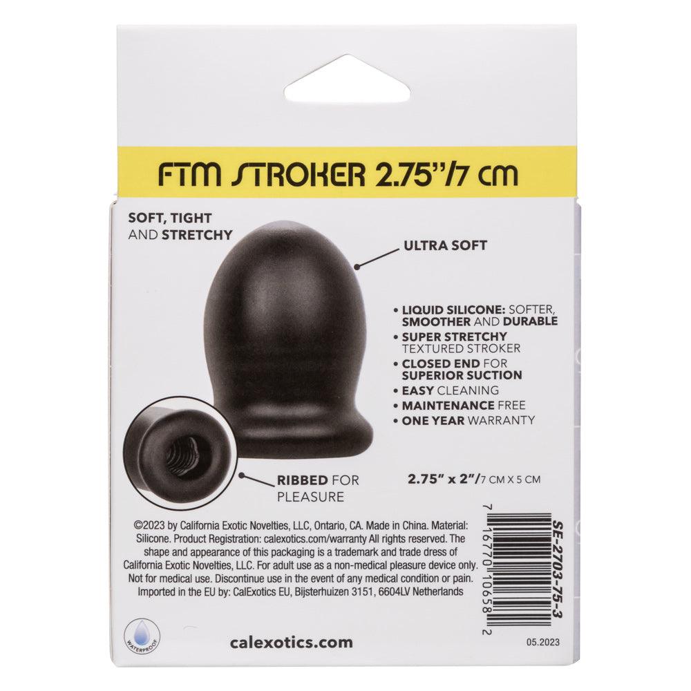 Boundless Ftm Stroker 2.75 Inch 7 Cm - Black - My Sex Toy Hub