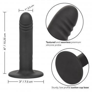 Boundless Ridged - 6 Inch - Black - My Sex Toy Hub