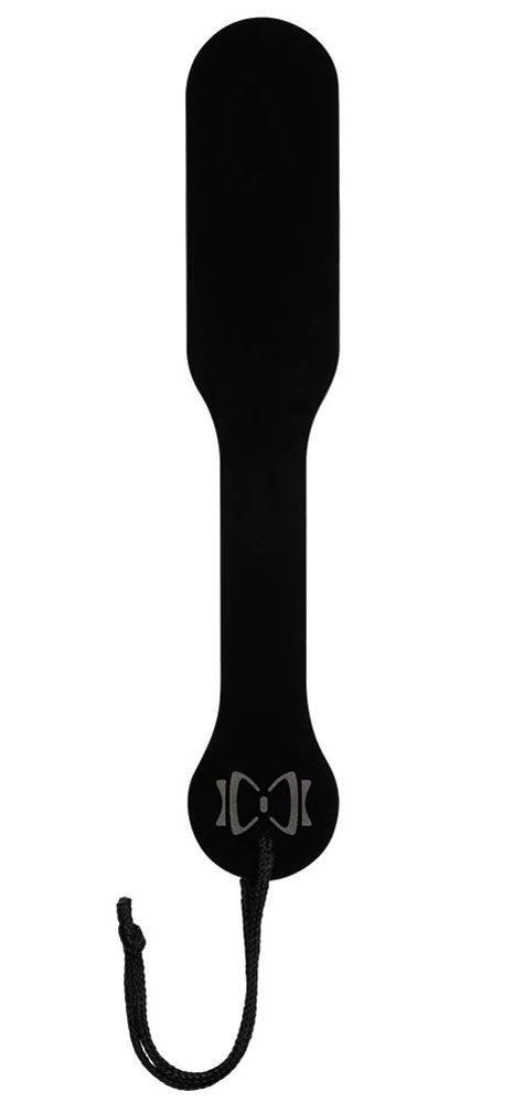 Bow Tie Acrylic Paddle - Black - My Sex Toy Hub