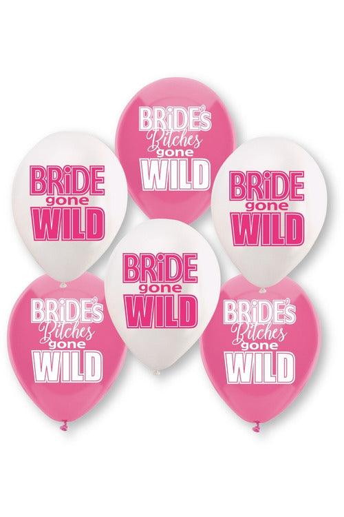 Bride Gone Wild Balloon Assortment - 6 Count - My Sex Toy Hub