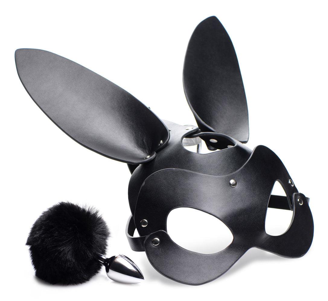 Bunny Tail Anal Plug and Mask Set - My Sex Toy Hub
