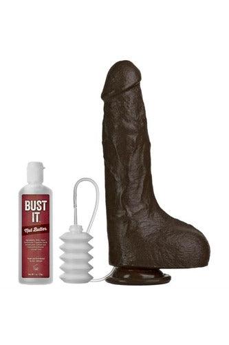Bust It Squirting Realistic Cock - Black - My Sex Toy Hub