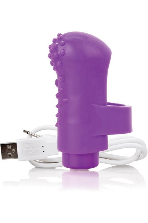 Charged Fingo Rechargeable Finger Vibe - Purple - My Sex Toy Hub