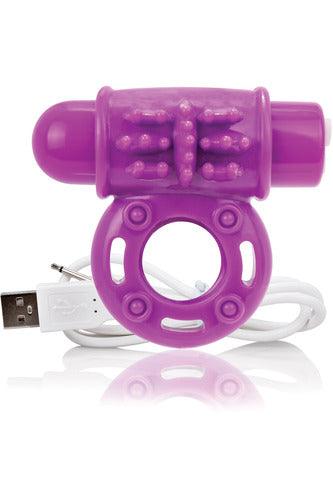 Charged Owow Rechargeable Vibe Ring - Purple - My Sex Toy Hub