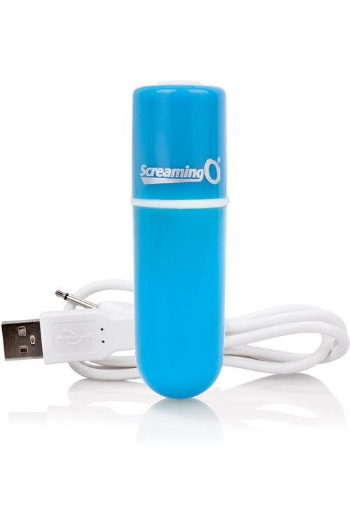 Charged Vooom Rechargeable Bullet Vibe - Blue - My Sex Toy Hub