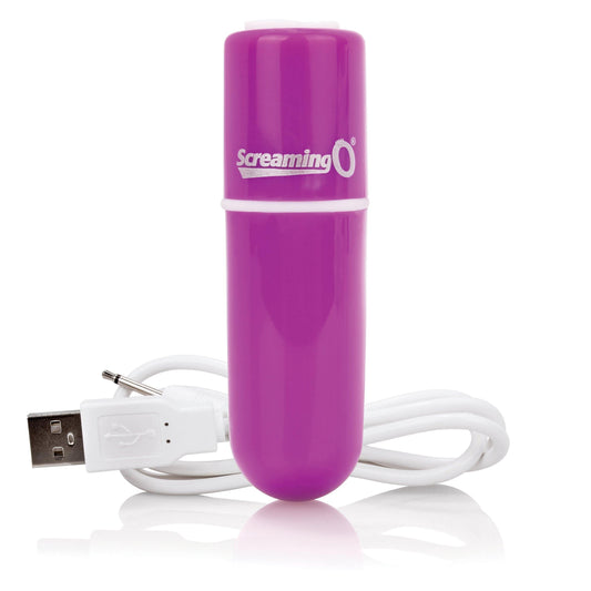Charged Vooom Rechargeable Bullet Vibe - Purple Vibe - Purple - My Sex Toy Hub