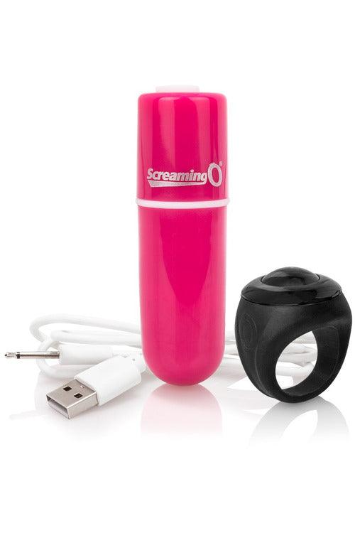 Charged Vooom Remote Control Bullet - Pink - My Sex Toy Hub