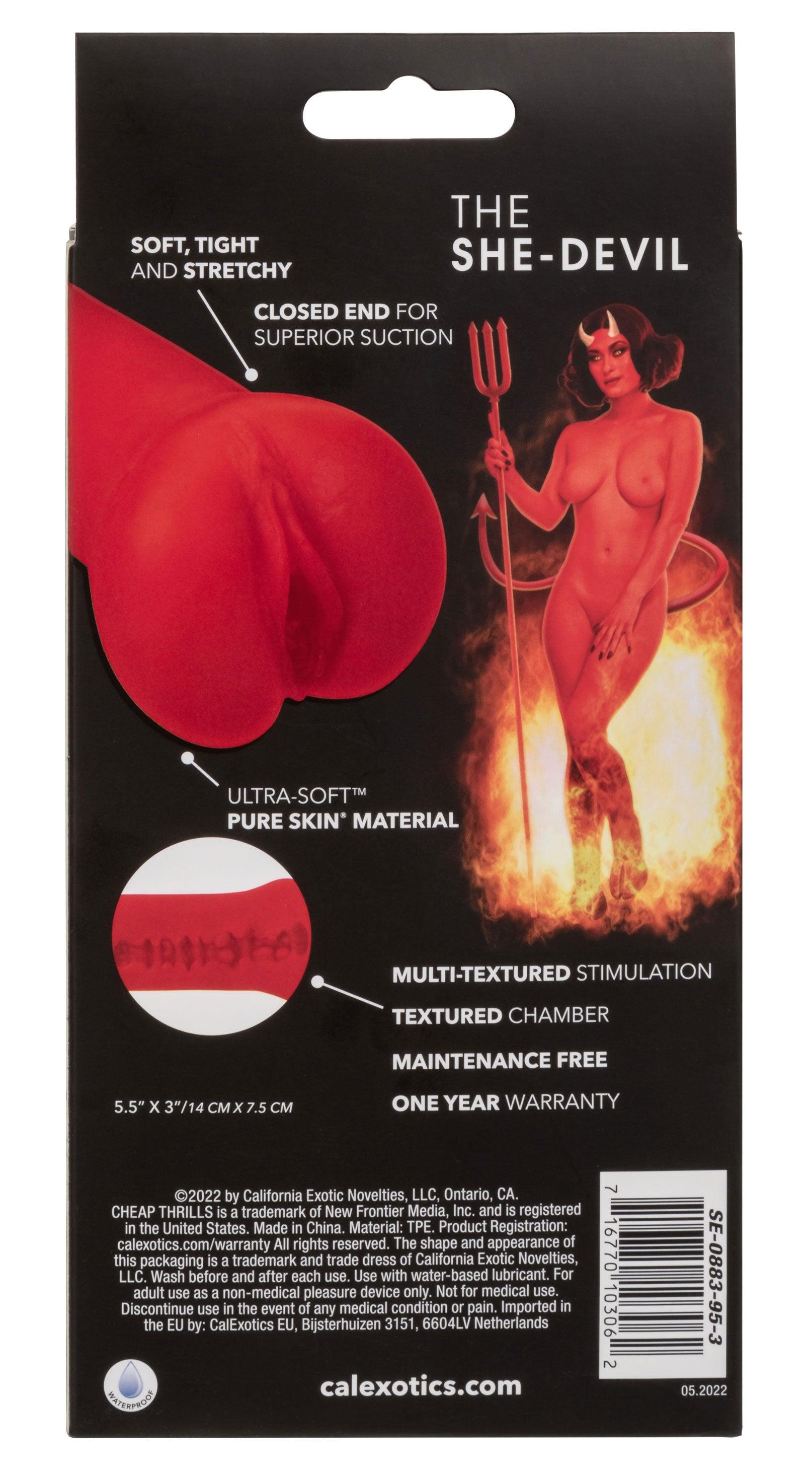 Cheap Thrills - the She Devil - Red - My Sex Toy Hub