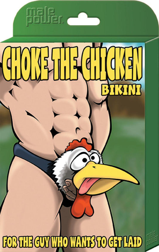 Choke the Chicken Bikini - One Size - Black - My Sex Toy Hub