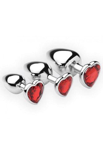 Chrome Hearts 3 Piece Anal Plugs With Gem Accents - My Sex Toy Hub