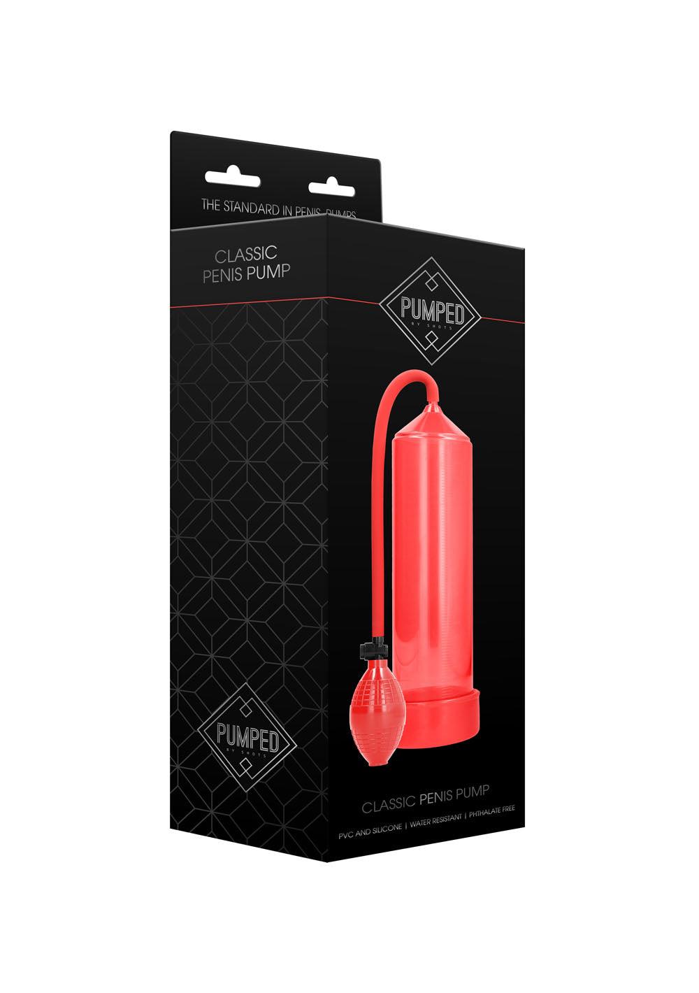 Classic Penis Pump - Red - My Sex Toy Hub
