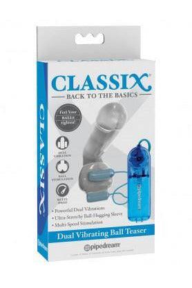 Classix Dual Vibrating Ball Teaser - Blue/clear - My Sex Toy Hub