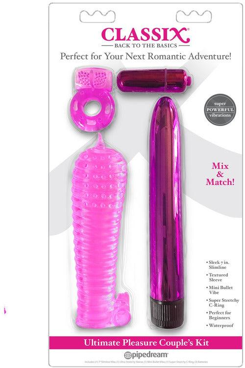 Classix Ultimate Pleasure Couples Kit - Pink - My Sex Toy Hub