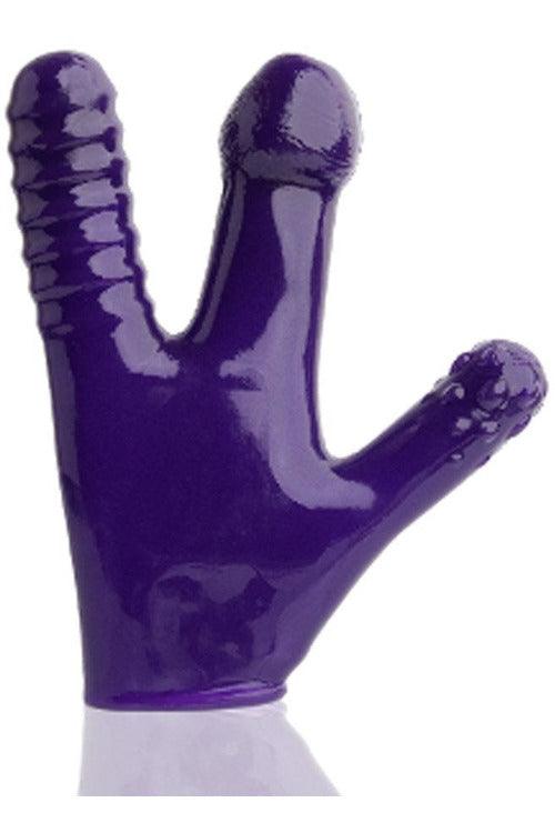 Claw Textured Glove - Eggplant - My Sex Toy Hub
