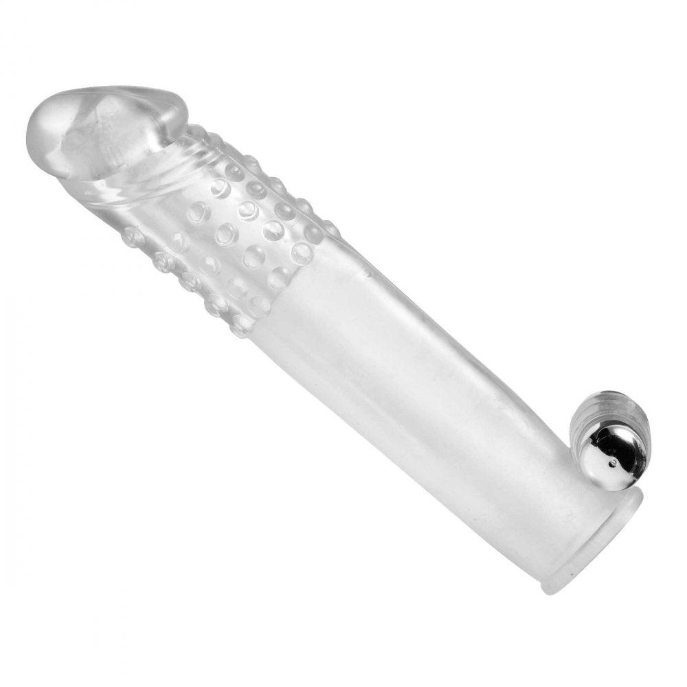 Clear Sensations Penis Extender Vibro Sleeve With Bullet - My Sex Toy Hub