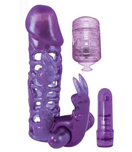 Clit Tickler Penis Extender - Purple - My Sex Toy Hub