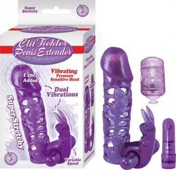 Clit Tickler Penis Extender - Purple - My Sex Toy Hub