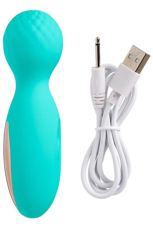 Cloud 9 Health and Wellness Flexi-Massager Rechargeable Wand - Teal - My Sex Toy Hub