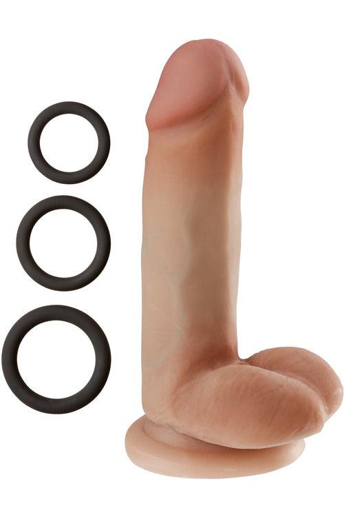 Cloud 9 Novelties Dual Density Real Touch 6 Inch With Balls - Tan - My Sex Toy Hub