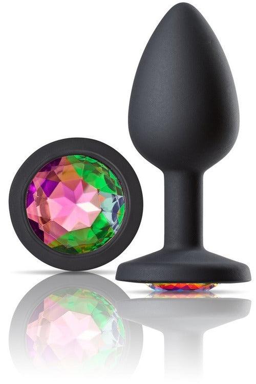 Cloud 9 Novelties Gems Jeweled Silicone Anal Plug - Small - My Sex Toy Hub