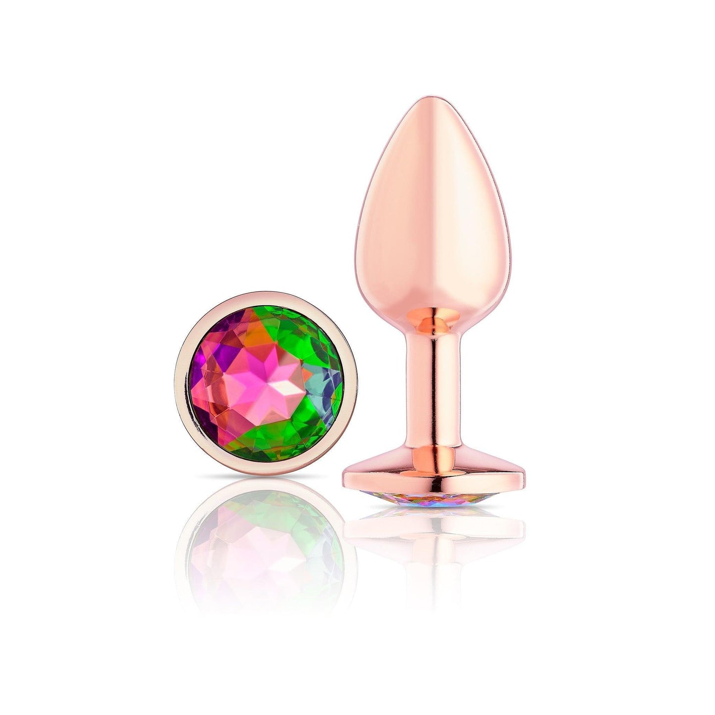 Cloud 9 Novelties Gems Rosy Gold Anal Plug - Small - My Sex Toy Hub